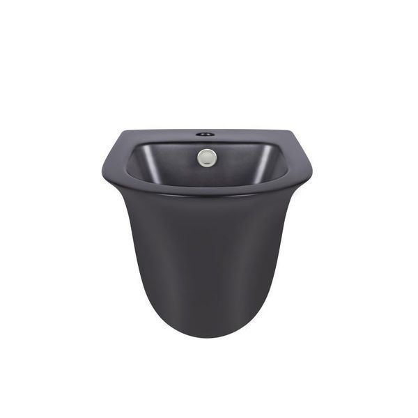 Комплект Qtap Virgo Matt Black 2 в 1: унітаз підвісний Rimless QT1833051ERMB + біде підвісне QT1855051FMB SD00051884 фото