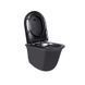 Комплект Qtap Virgo Matt Black 2 в 1: унітаз підвісний Rimless QT1833051ERMB + біде підвісне QT1855051FMB SD00051884 фото 5