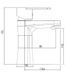 Смеситель для раковины Brinex 37W 001 SD00035698 фото 6
