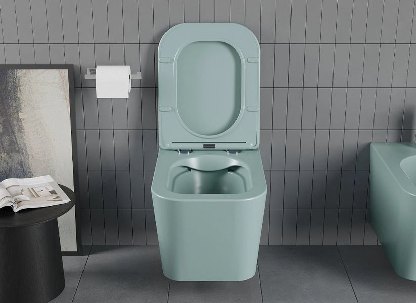Подвесной унитаз MEXEN TEO GREEN MATT зелёный * 2523691050 фото