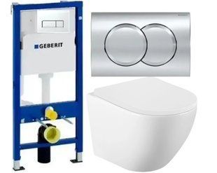 Что входит в комплект: Инсталляция GEBERIT DUOFIX PRO &ndash; Швейцария, гарантия 10 лет Монтажные крепления Безободковый подвесной унитаз VOLLE AMADEUS Tornado -Испания Сиденье из дюропласта Soft-close 🌍 О бренде GEBERIT GEBERIT &mdash; швейцарский производитель сан 2834094434 фото