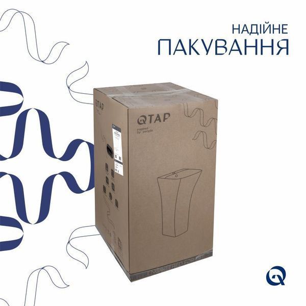 Раковина для підлоги моноблок Qtap Crow 450x435x835 White QT0511G315WN 2302881098 фото