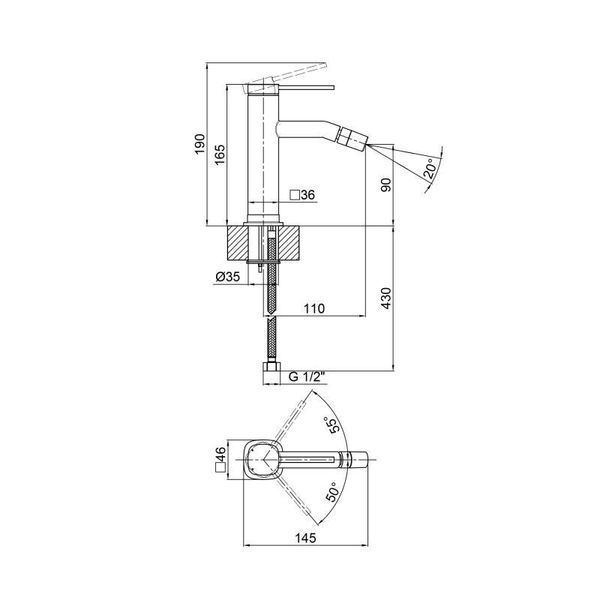 Смеситель для биде Qtap Robin 2060102K SD00047556 фото