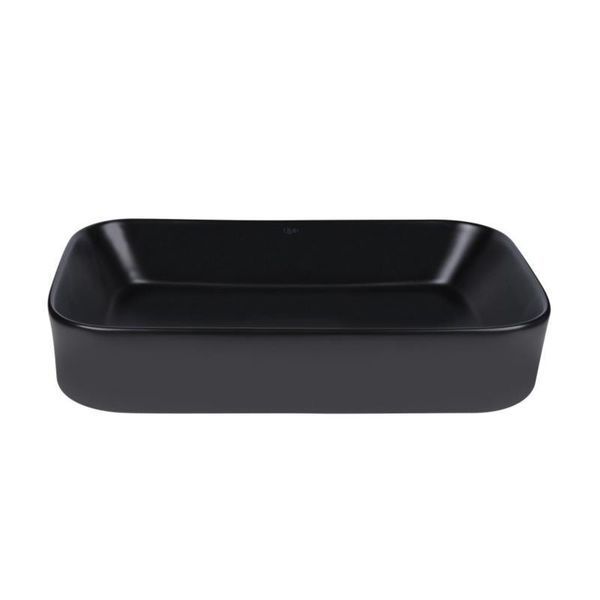 Комплект Qtap Scorpio: Раковина накладна прамокутна 550х390х120 мм Matt Black + Донний клапан PU03 2364863822 фото
