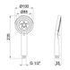 Лейка для ручного душа Qtap Rucni A100O5PCW SD00043094 фото 2