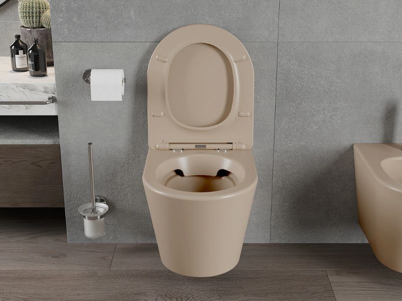 Подвесной унитаз MEXEN RICO CAPPUCCINO MATT капучино * 2523691106 фото