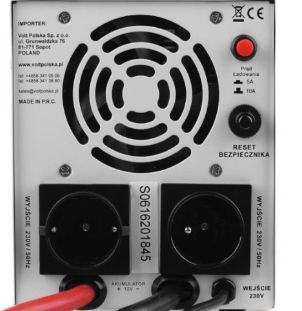 Гибридный ИБП/инвертор Volt Polska SINUS PRO 500 E 12V/230V (350/500W)+Акум 100Ah 12V VOLT 2794223897 фото