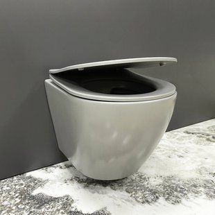 Подвесной унитаз VBI VULCANO LIGHT GREY MATT 2606332241 фото
