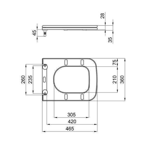 Сидение для унитаза Qtap (Tern) с микролифтом Slim QT99HXU10W SD00046073 фото