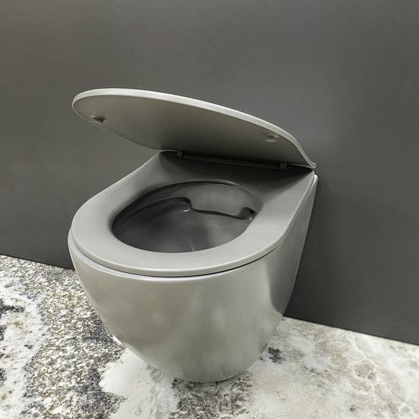Подвесной унитаз VBI VULCANO LIGHT GREY MATT 2606332241 фото
