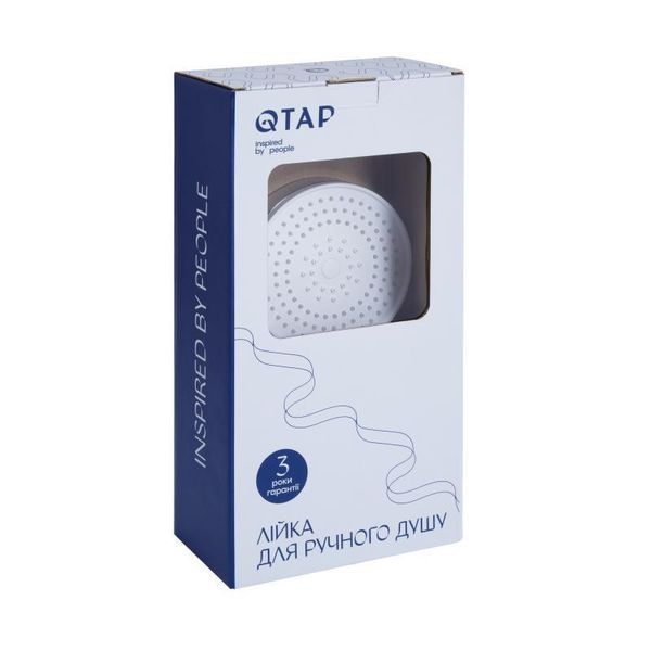 Лійка для ручного душу Qtap Rucni D 130 мм округла QTRUC125CRM45950 Chrome 2266462166 фото