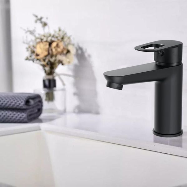 Змішувач для раковини Lidz Latwa 001 (k35) LDLAT001BLA45418 Black SD00051542 фото