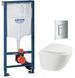 Комплект 5в1:GROHE SET Унітаз підвісний MIXXUS PREMIUM ELLIPSE-0301-T3 2696977355 фото 1