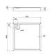 Душевой поддон Qtap Tern 308812C 80x80x12 см + сифон SD00046987 фото 2