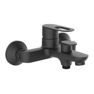 Змішувач для ванни Lidz Latwa 006 (з душовим гарнітуром) (k35) LDLAT006BLA45419 Black SD00051543 фото