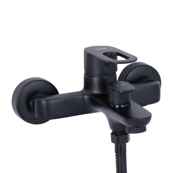 Змішувач для ванни Lidz Latwa 006 (з душовим гарнітуром) (k35) LDLAT006BLA45419 Black SD00051543 фото