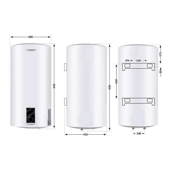 Водонагреватель Thermo Alliance 80 л SLIM вертикальный, сухой ТЭН 2,0 кВт D80V20J(D)2-K SD00042047 фото