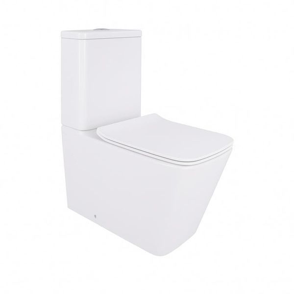 Унитаз-компакт Qtap Crow безободковый с сиденьем Soft-close QT05222170W SD00036221 фото