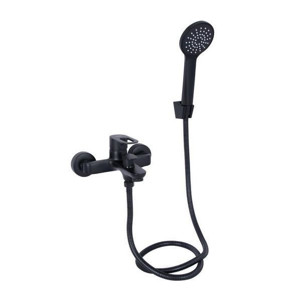 Змішувач для ванни Lidz Latwa 006 (з душовим гарнітуром) (k35) LDLAT006BLA45419 Black SD00051543 фото