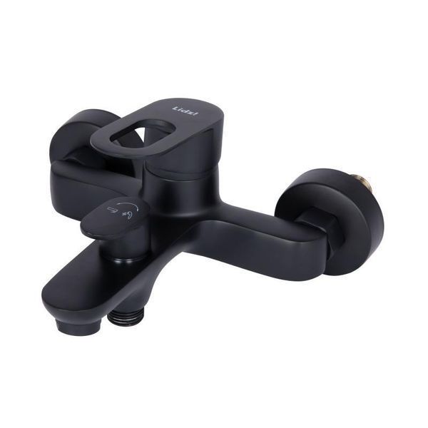 Змішувач для ванни Lidz Latwa 006 (з душовим гарнітуром) (k35) LDLAT006BLA45419 Black SD00051543 фото