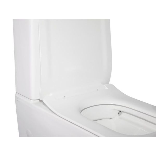 Унитаз-компакт Qtap Crow безободковый с сиденьем Soft-close QT05222170W SD00036221 фото