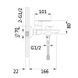 Змішувач для ванни Lidz Latwa 006 (з душовим гарнітуром) (k35) LDLAT006BLA45419 Black SD00051543 фото 5