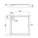 Душевой поддон Qtap Tern 309912C 90x90x12 см + сифон SD00046988 фото 2