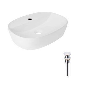 Комплект Qtap Scorpio: Раковина накладна овальна 505x385x120 мм White + Донний клапан PU02 2364863858 фото