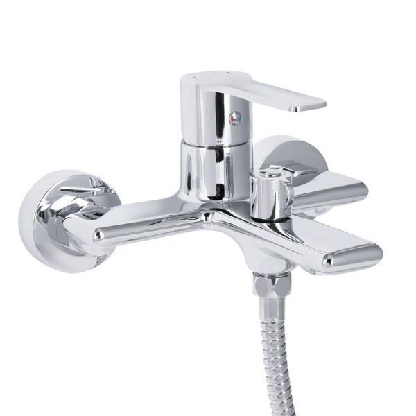 Змішувач для ванни Qtap Taurus (з душовим гарнітуром) QTTAU259CRM45661 Chrome 2303865963 фото