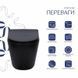 Унитаз подвесной Qtap Scorpio Ultra Quiet безободковый с сиденьем Soft-close MATT BLACK QT14332380AMB 2425226735 фото 3