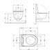 Унитаз подвесной Qtap Scorpio Ultra Quiet безободковый с сиденьем Soft-close MATT BLACK QT14332380AMB 2425226735 фото 2