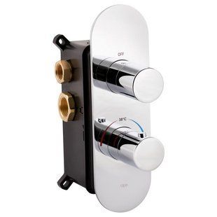 Смеситель термостатический скрытого монтажа для душа Qtap Votice 65T105OGC для трех потребителей SD00041879 фото