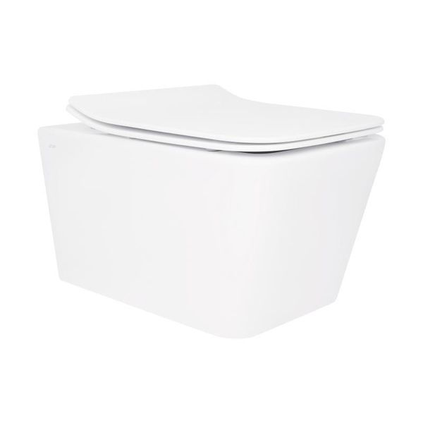 Унитаз подвесной Qtap Crow безободковый с сиденьем Soft-close QT05335170W SD00036222 фото