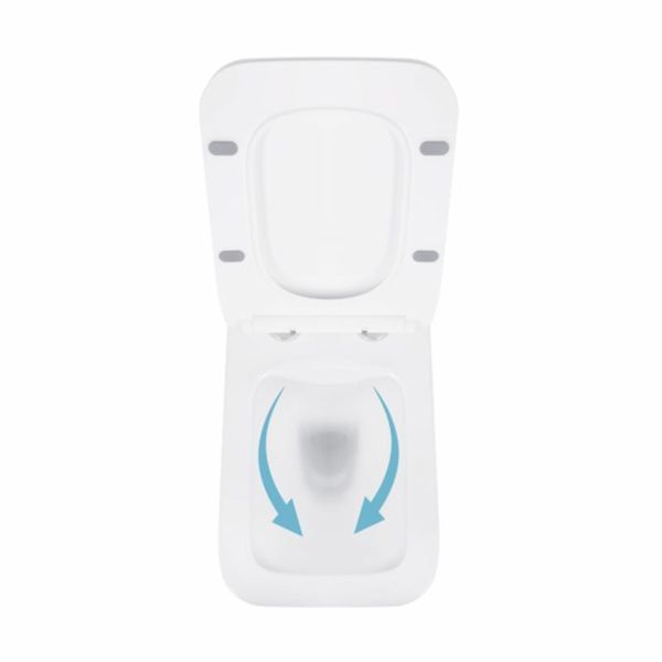 Унитаз подвесной Qtap Crow безободковый с сиденьем Soft-close QT05335170W SD00036222 фото