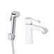 Змішувач для раковини Qtap Grand (з гігієнічним душем) QTGRA272CRW45671 Chrome/White 2303865955 фото 1