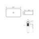 Комплект Qtap Tern: Раковина накладна прамокутна 605x350x140 мм WHITE + Донний клапан PU02 2364863848 фото 2