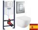Комплект 5в1: Инсталляция Grohe Rapid + Безободковый Подвесной унитаз VOLLE AMADEUS Tornado + клавиша хром 2851694429 фото 1