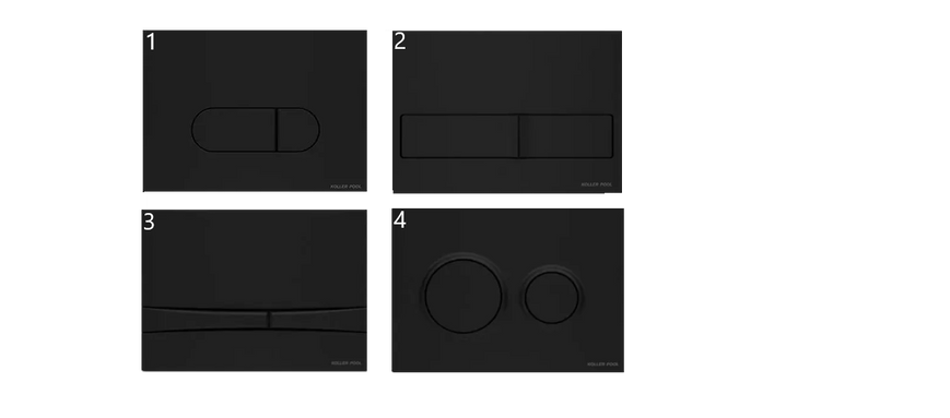 Комплект 5в1: Инсталляция Koller pool +Безободковый Подвесной унитаз Venta Urban Rimles +Чорная Клавиша KPH2 фото