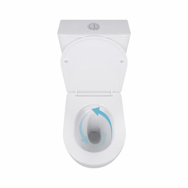 Унітаз-компакт Qtap Robin Ultra Quiet безободковий з сидінням Soft-close QT13222128AUQ1W SD00051949 фото
