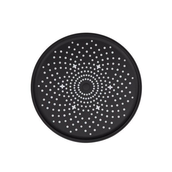 Лійка для верхнього душу Qtap Hlavova D 230 мм округла QTHLA107BLM45788 Black Matt QTHLA107BLM45788 фото