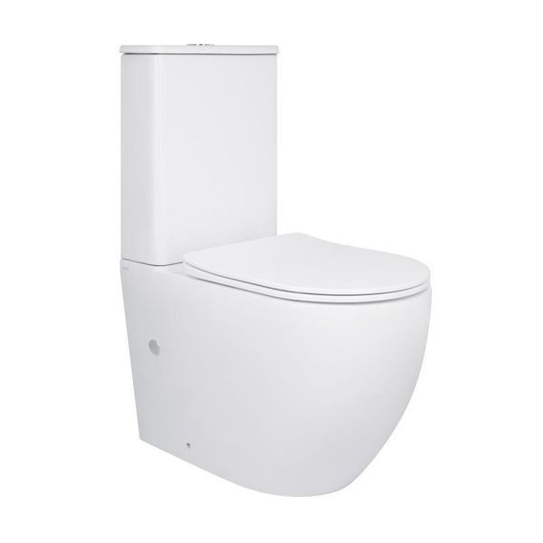 Унітаз-компакт Qtap Robin Ultra Quiet безободковий з сидінням Soft-close QT13222128AUQ1W SD00051949 фото