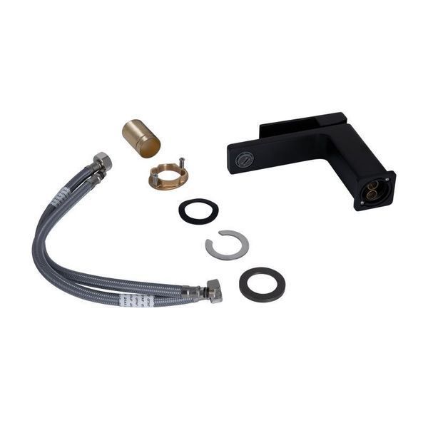 Змішувач для раковини Qtap Gemini QTGEM270BLM45674 Black Matt 2303865967 фото