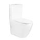 Унітаз-компакт Qtap Robin Ultra Quiet безободковий з сидінням Soft-close QT13222128AUQ1W SD00051949 фото 1