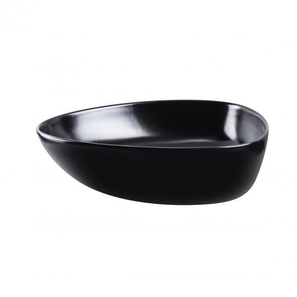 Раковина-чаша Qtap Leo 400x350x160 Matt black с донным клапаном QT1111A053MB SD00045940 фото
