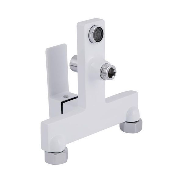 Змішувач для ванни Qtap Gemini (з душовим гарнітуром) QTGEM259CRW45683 Chrome/White 2342793052 фото
