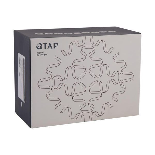 Змішувач для ванни Qtap Gemini (з душовим гарнітуром) QTGEM259CRW45683 Chrome/White 2342793052 фото