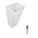 Комплект Qtap Tern: Раковина напольна моноблок 440х380х830 мм White + Донний клапан PU02O 2364863863 фото 1