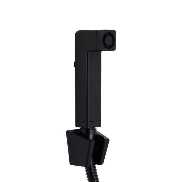 Змішувач для раковини Qtap Gemini (з гігієнічним душем) QTGEM272BLM45690 Black Matt 2342793055 фото