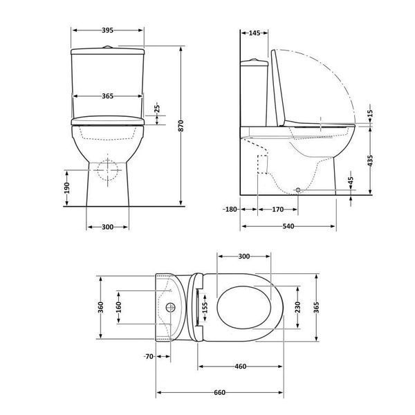 Унітаз підлоговий Qtap Scorpio Ultra Quiet безобідковий з сидінням Soft-close MATT BLACK QT14226088AMB 2485615989 фото