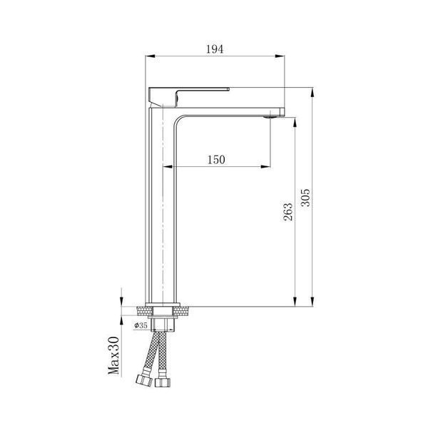 Змішувач для раковини Qtap Gemini високий QTGEM269CRW45679 Chrome/White 2303865970 фото